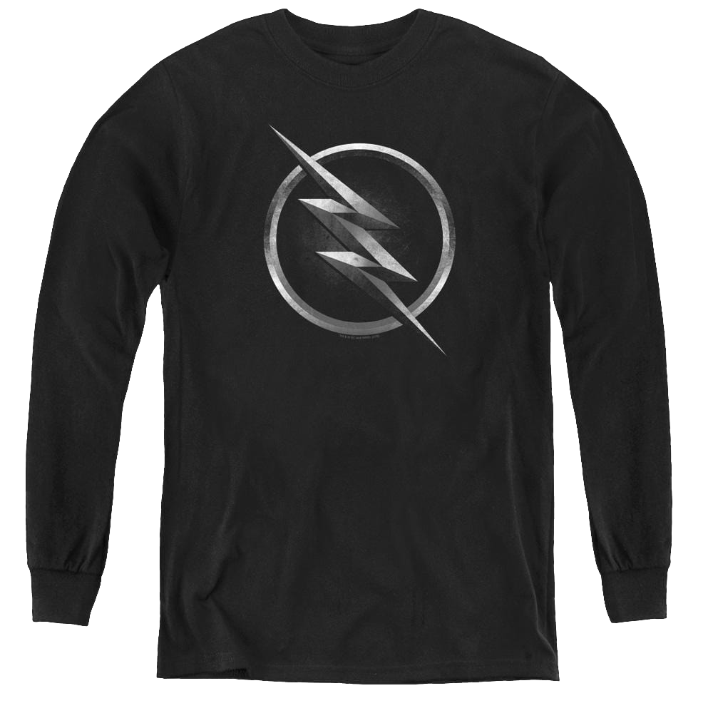 Flash, The (Tv Series) Zoom Logo - Youth Long Sleeve T-Shirt Youth Long Sleeve T-Shirt The Flash   