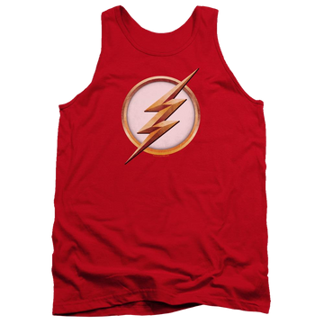 Red men's tank with The Flash Season 4 Logo graphic