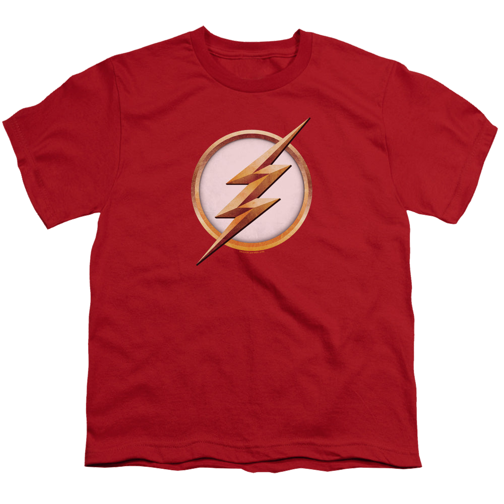Flash, The (TV Series) Season 4 Logo - Youth T-Shirt Youth T-Shirt (Ages 8-12) The Flash   