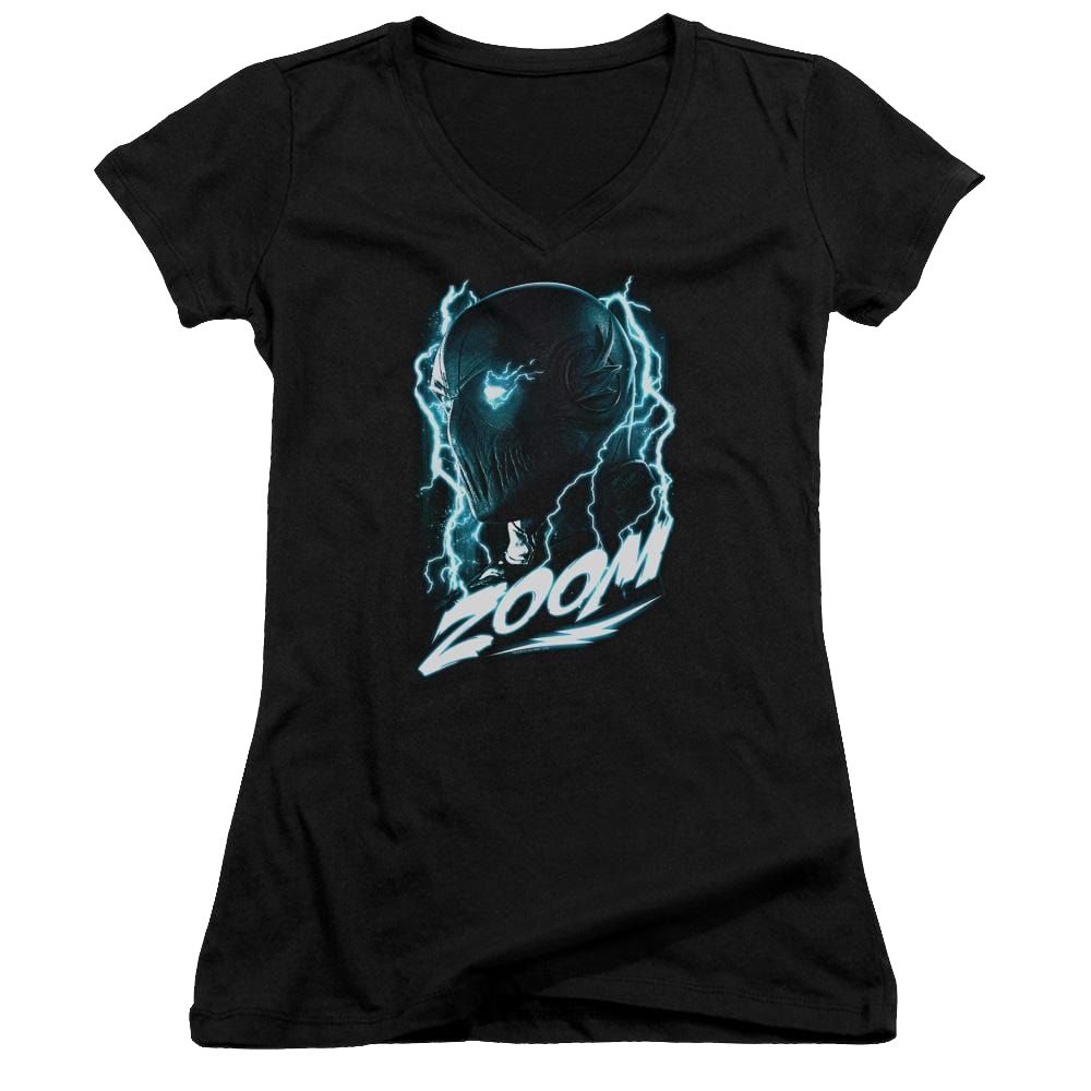 The Flash Zoom Juniors V-Neck T-Shirt Juniors V-Neck T-Shirt The Flash   