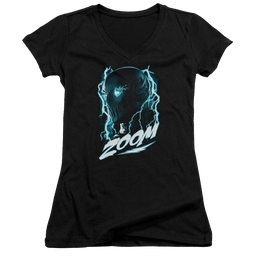 The Flash Zoom Juniors V-Neck T-Shirt Juniors V-Neck T-Shirt The Flash   