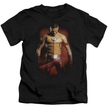 Black kid's t-shirt for ages 4 to 7 with The Flash (TV Series) Kid Flash graphic