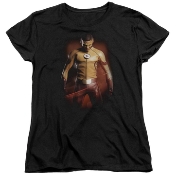 Black women's t-shirt with The Flash Kid Flash graphic