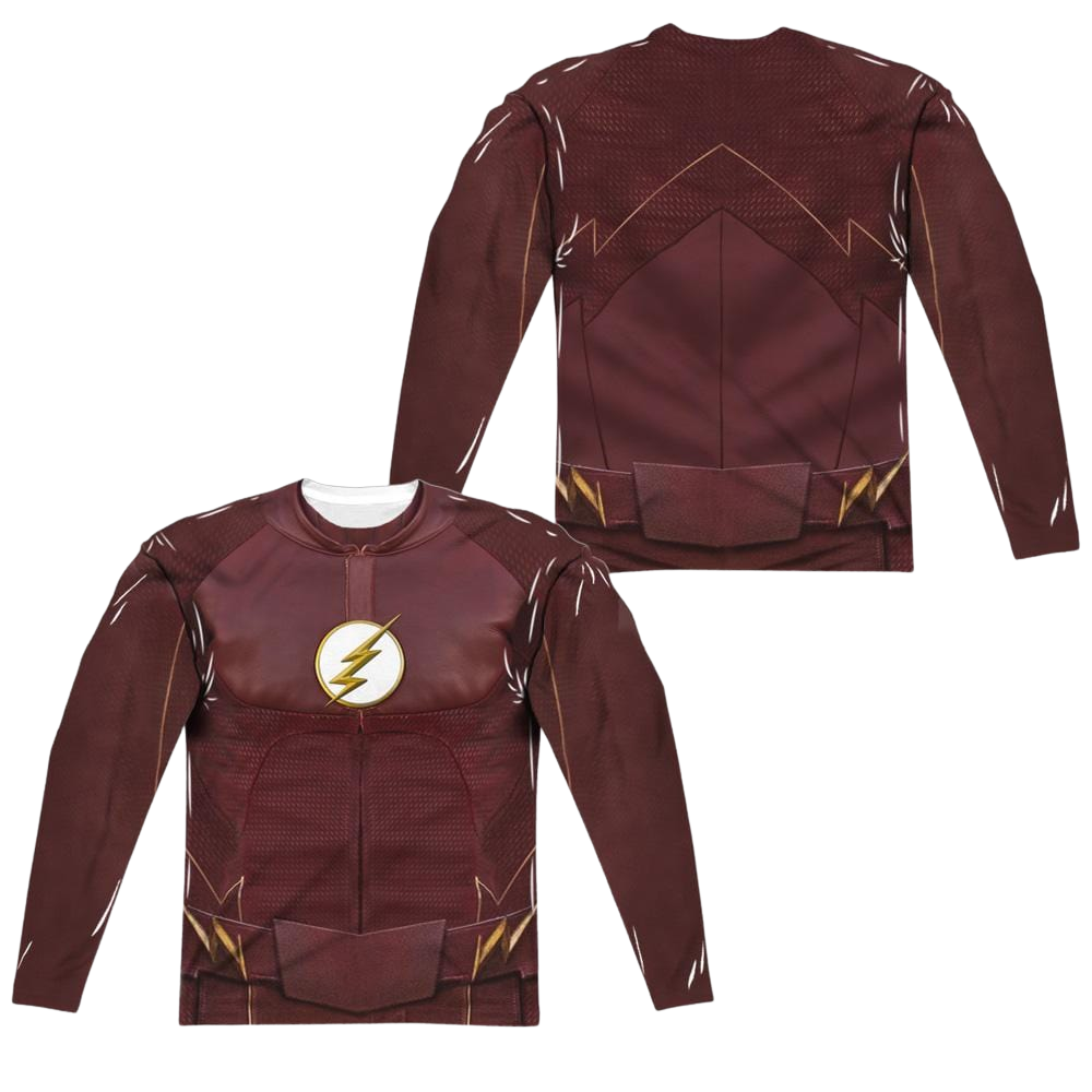 The Flash Season Four Uniform Men's All-Over Print Long Sleeve T-Shirt Men's All-Over Print Long Sleeve The Flash   