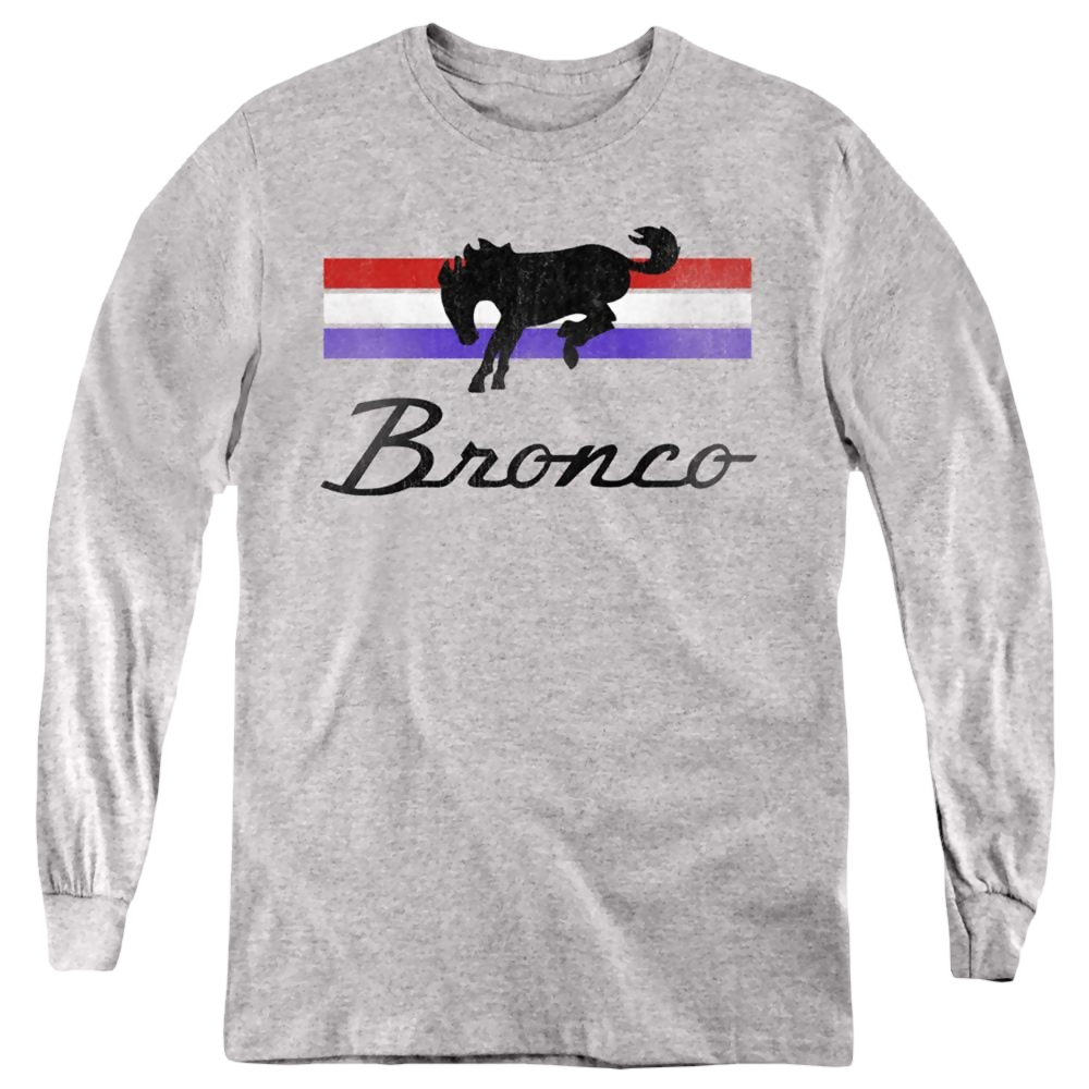 Ford Bronco Stripes - Youth Long Sleeve T-Shirt Youth Long Sleeve T-Shirt Ford   