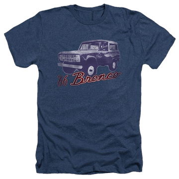 Navy men's heather t-shirt with Ford 66 Bronco Classic graphic