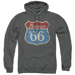 Ford Route 66 Bronco - Pullover Hoodie Pullover Hoodie Ford   