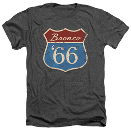 Ford Route 66 Bronco - Men's Heather T-Shirt Men's Heather T-Shirt Ford   