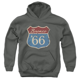 Ford Route 66 Bronco - Youth Hoodie Youth Hoodie (Ages 8-12) Ford   