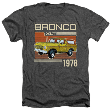 Charcoal men's heather t-shirt with Ford Bronco 1978 graphic