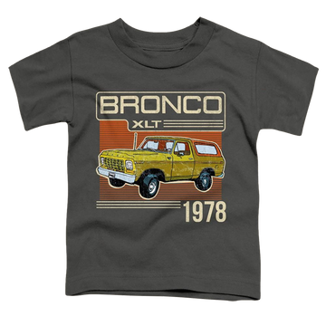 Charcoal toddler t-shirt with Ford Bronco 1978 graphic