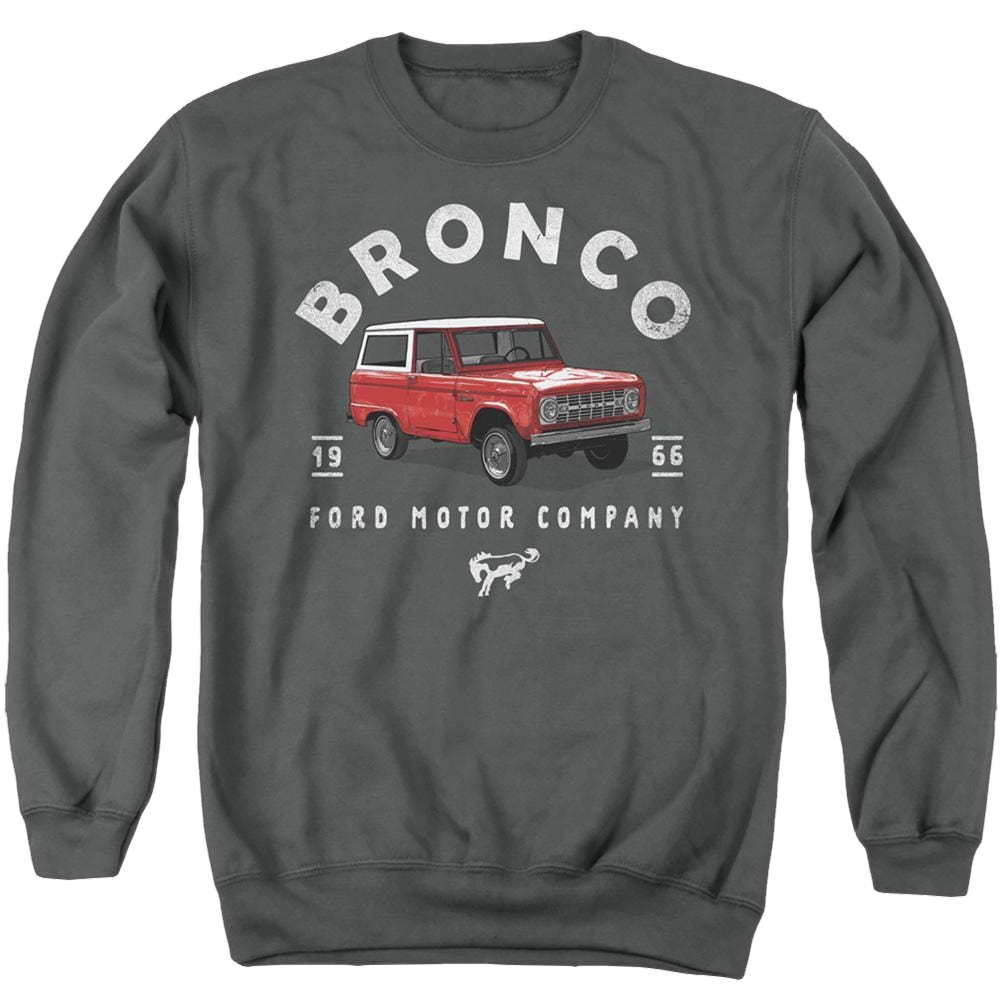 Ford Bronco Illustrated - Men's Crewneck Sweatshirt Men's Crewneck Sweatshirt Ford   