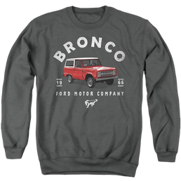 Ford Bronco Illustrated - Men's Crewneck Sweatshirt Men's Crewneck Sweatshirt Ford   