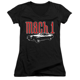 Ford Mach 1 - Juniors V-Neck T-Shirt Juniors V-Neck T-Shirt Ford   