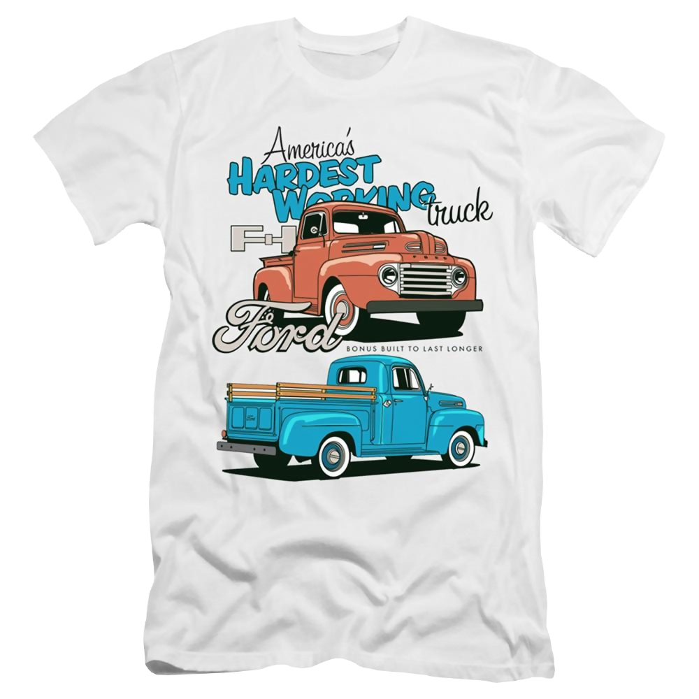 Ford Hardest Working - Men's Premium Slim Fit T-Shirt Men's Premium Slim Fit T-Shirt Ford   