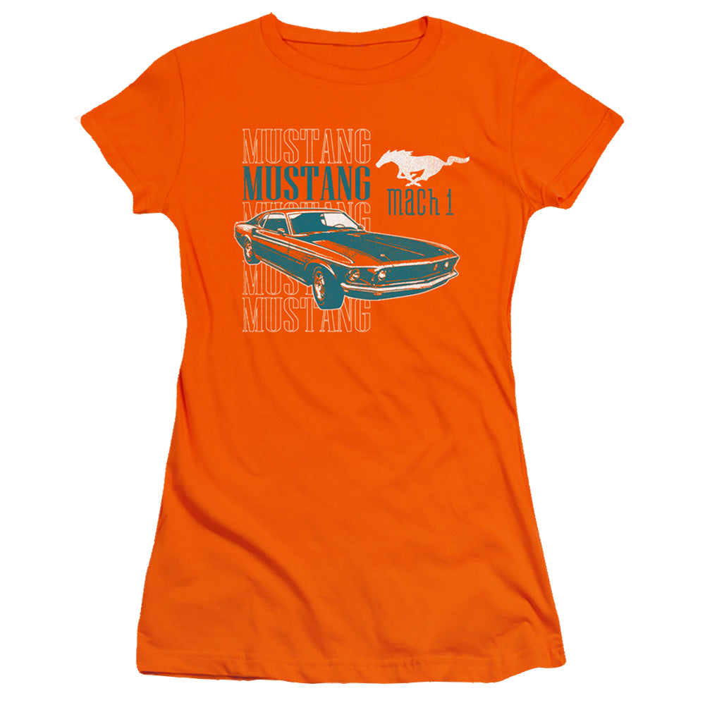 Ford Mach 1 Repeat - Juniors T-Shirt Juniors T-Shirt Ford   