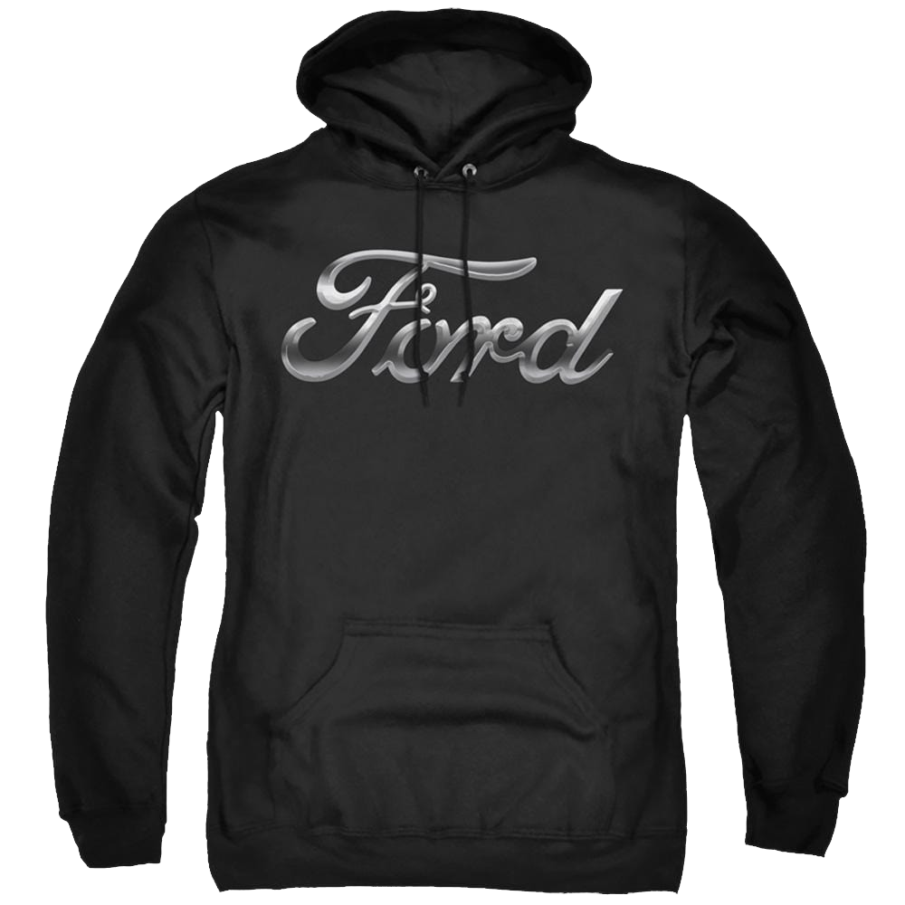 Ford Chrome Ford Logo - Pullover Hoodie Pullover Hoodie Ford   