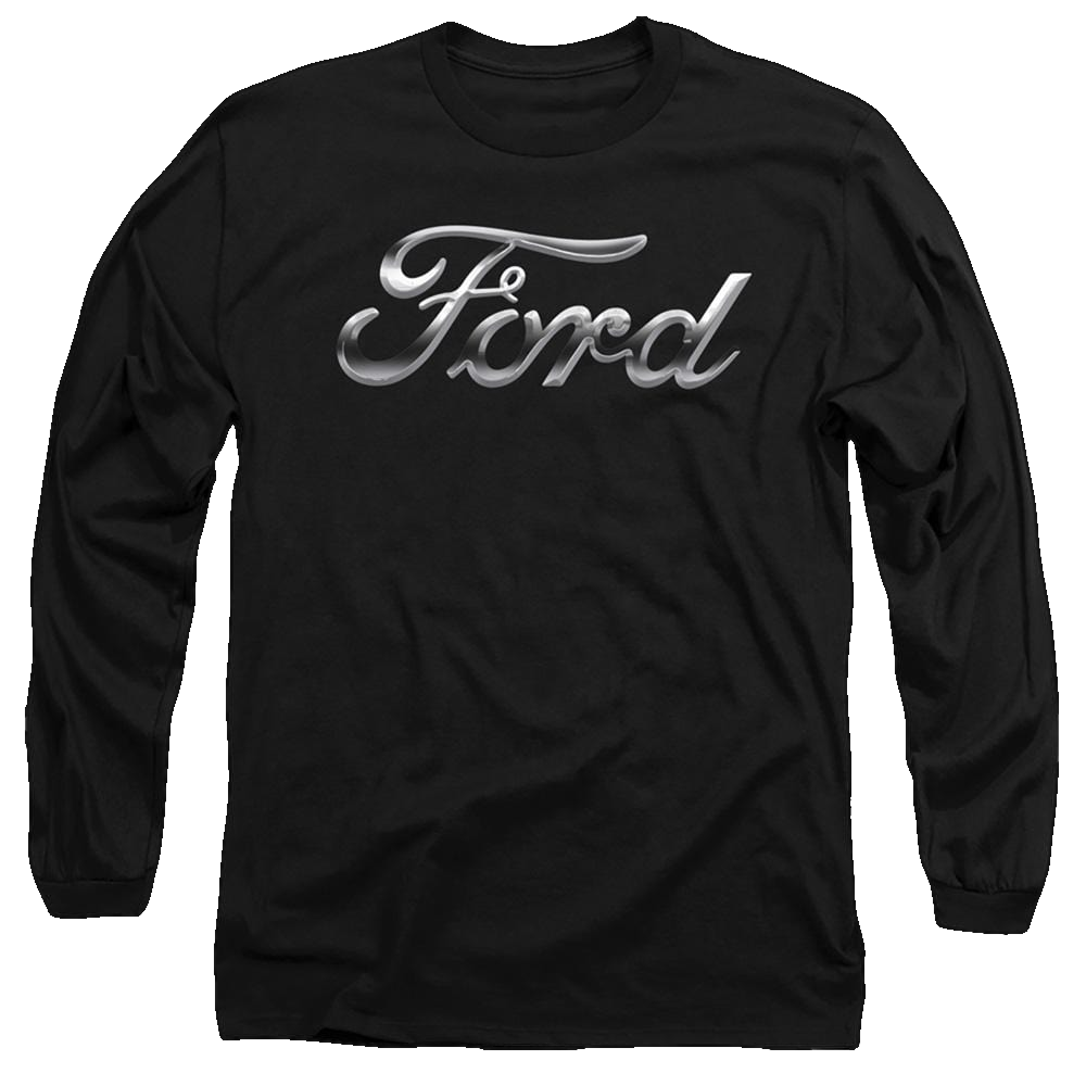 Ford Chrome Ford Logo - Men's Long Sleeve T-Shirt Men's Long Sleeve T-Shirt Ford   