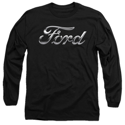 Ford Chrome Ford Logo - Men's Long Sleeve T-Shirt Men's Long Sleeve T-Shirt Ford   
