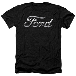 Ford Chrome Ford Logo - Men's Heather T-Shirt Men's Heather T-Shirt Ford   