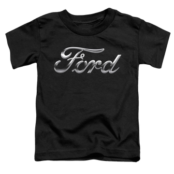 Black toddler t-shirt with Chrome Ford Logo graphic