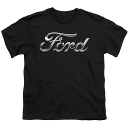 Ford Chrome Ford Logo - Youth T-Shirt Youth T-Shirt (Ages 8-12) Ford   