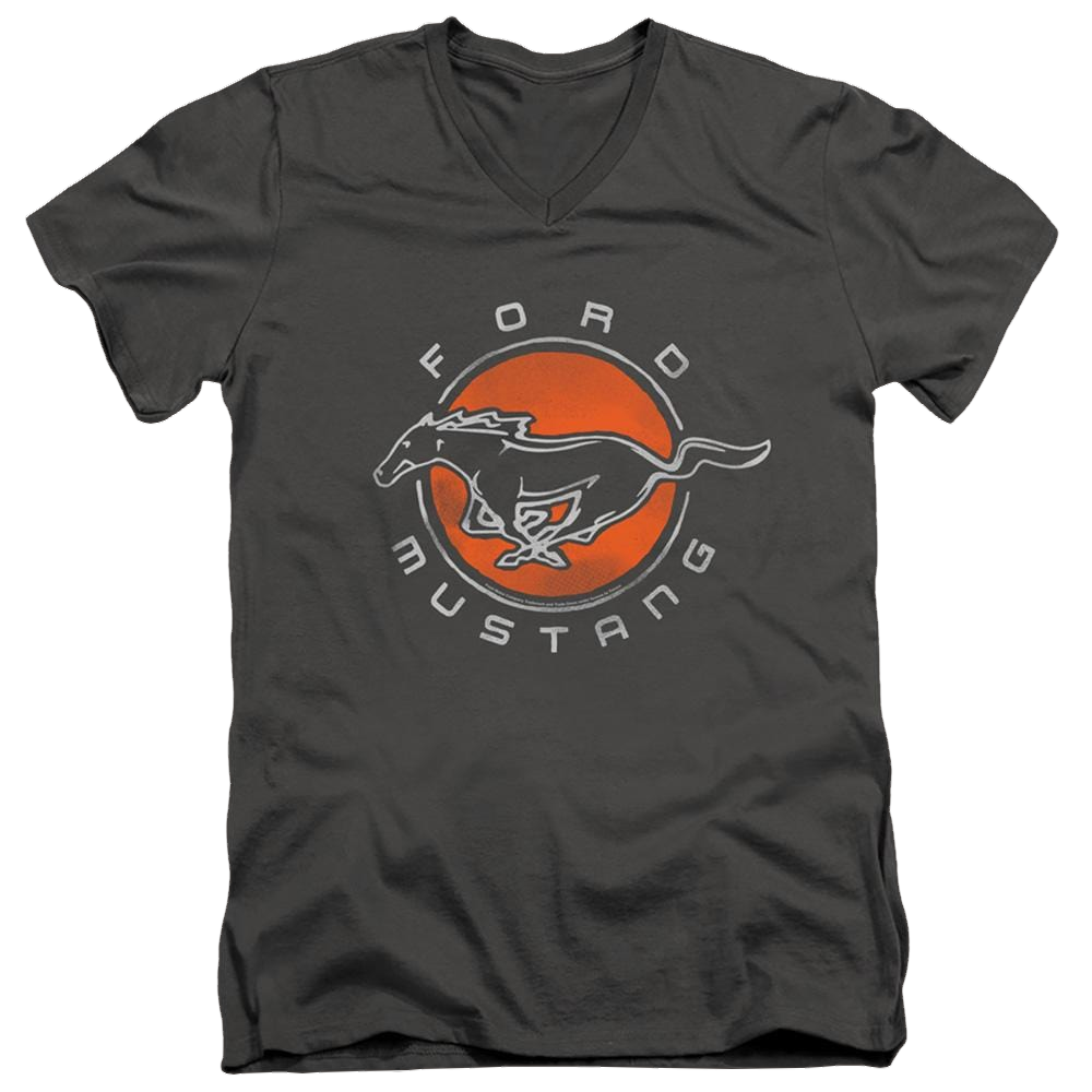 Ford Mustang Circle - Men's V-Neck T-Shirt Men's V-Neck T-Shirt Ford   