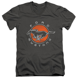 Ford Mustang Circle - Men's V-Neck T-Shirt Men's V-Neck T-Shirt Ford   