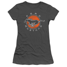 Ford Mustang Circle - Juniors T-Shirt Juniors T-Shirt Ford   