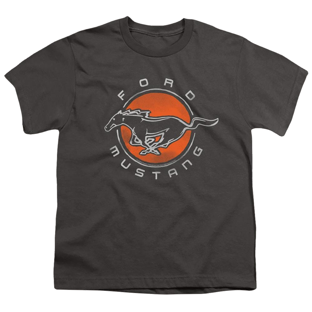 Ford Mustang Circle - Youth T-Shirt Youth T-Shirt (Ages 8-12) Ford   