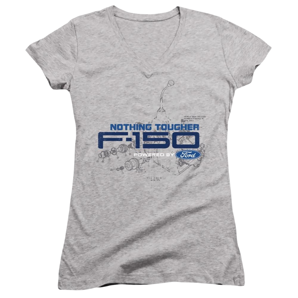 Ford Engine Schematic - Juniors V-Neck T-Shirt Juniors V-Neck T-Shirt Ford   