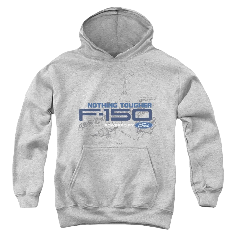 Ford Engine Schematic - Youth Hoodie Youth Hoodie (Ages 8-12) Ford   