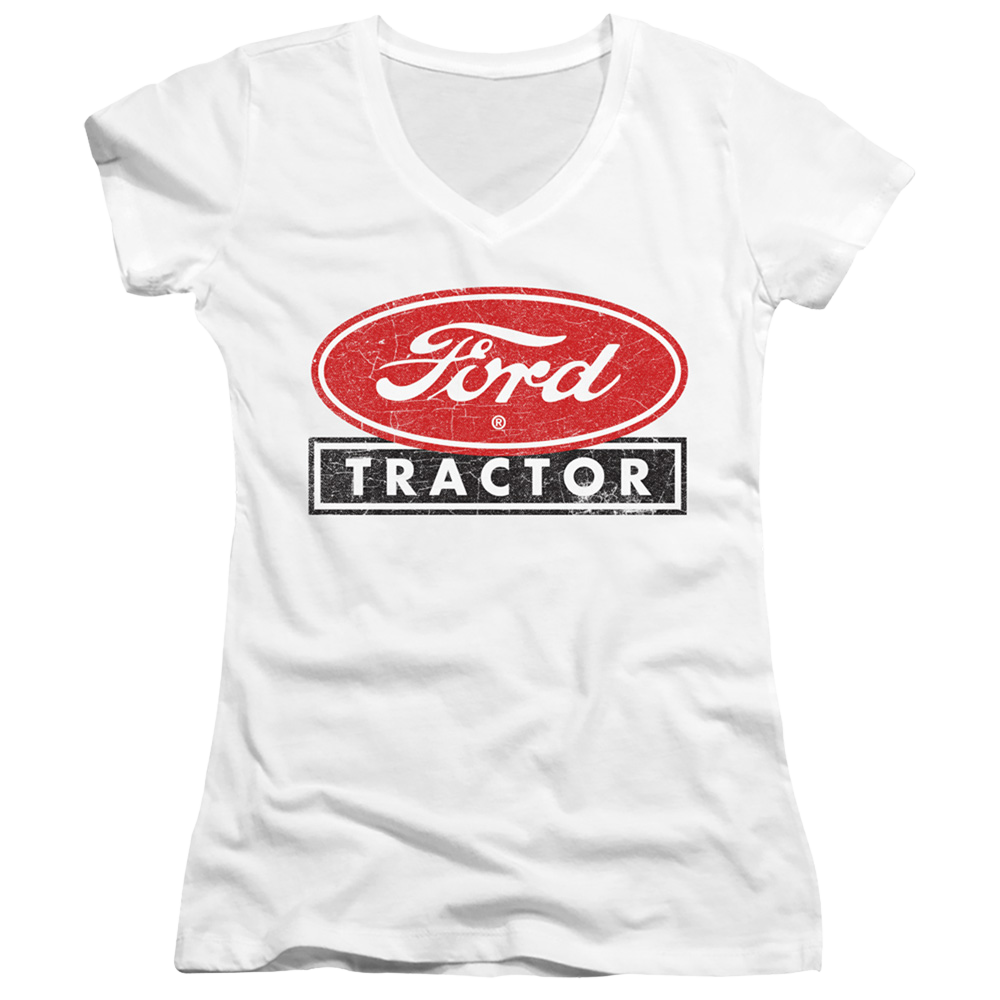 Ford Ford Tractor - Juniors V-Neck T-Shirt Juniors V-Neck T-Shirt Ford   