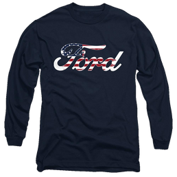Ford Flag Logo - Men's Long Sleeve T-Shirt Men's Long Sleeve T-Shirt Ford   