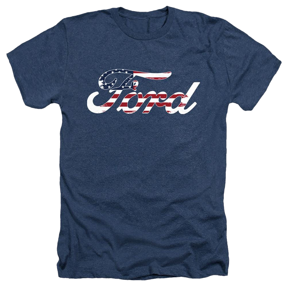 Ford Flag Logo - Men's Heather T-Shirt Men's Heather T-Shirt Ford   