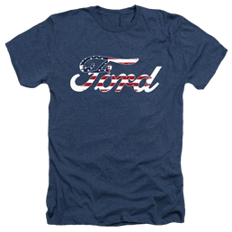 Ford Flag Logo - Men's Heather T-Shirt Men's Heather T-Shirt Ford   