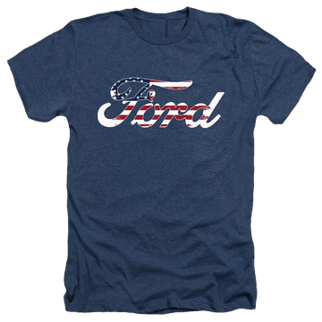 Ford Flag Logo - Men's Heather T-Shirt Men's Heather T-Shirt Ford   