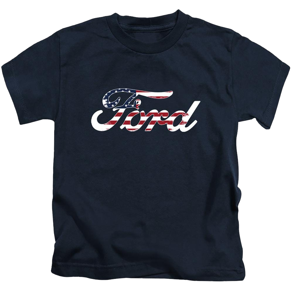 Ford Flag Logo - Kid's T-Shirt Kid's T-Shirt (Ages 4-7) Ford   