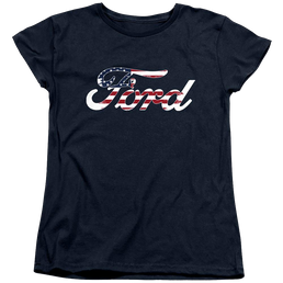 Ford Flag Logo - Women's T-Shirt Women's T-Shirt Ford   