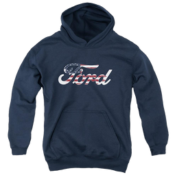 Ford Flag Logo - Youth Hoodie Youth Hoodie (Ages 8-12) Ford   