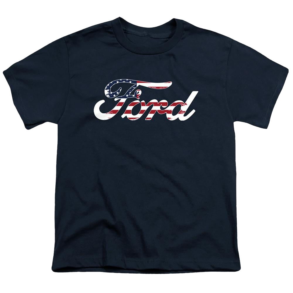 Ford Flag Logo - Youth T-Shirt Youth T-Shirt (Ages 8-12) Ford   