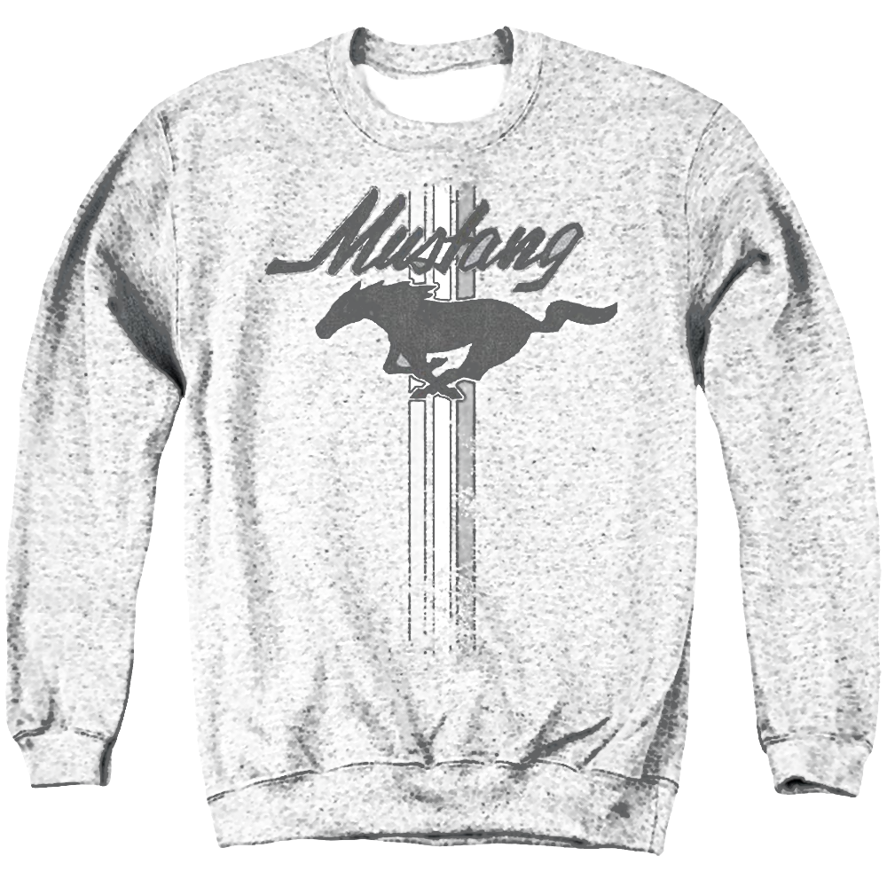 Ford Mustang Stripes - Men's Crewneck Sweatshirt Men's Crewneck Sweatshirt Ford   