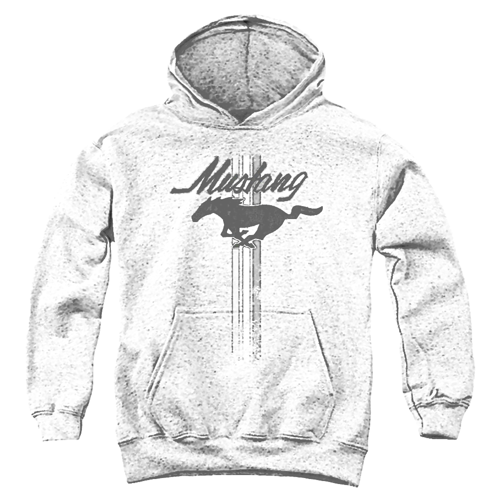 Ford Mustang Stripes - Youth Hoodie Youth Hoodie (Ages 8-12) Ford   