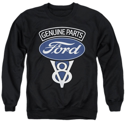 Ford V8 Genuine Parts - Men's Crewneck Sweatshirt Men's Crewneck Sweatshirt Ford   