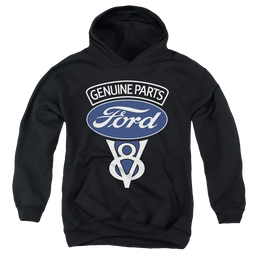 Ford V8 Genuine Parts - Youth Hoodie Youth Hoodie (Ages 8-12) Ford   