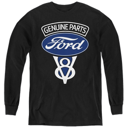 Ford V8 Genuine Parts - Youth Long Sleeve T-Shirt Youth Long Sleeve T-Shirt Ford   