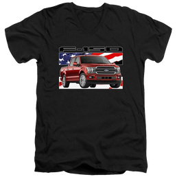 Ford F 150 Flag - Men's V-Neck T-Shirt Men's V-Neck T-Shirt Ford   