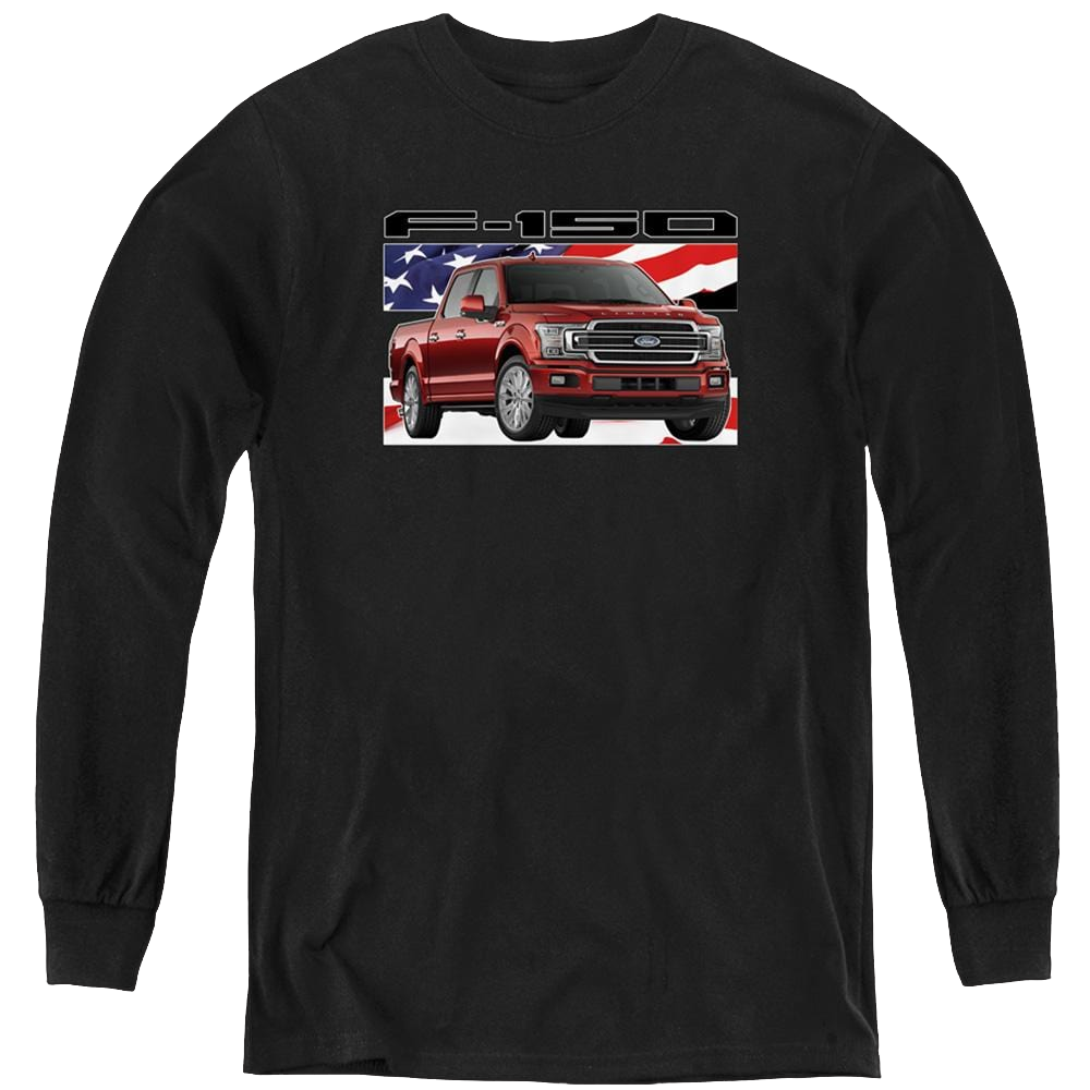 Ford F 150 Flag - Youth Long Sleeve T-Shirt Youth Long Sleeve T-Shirt Ford   