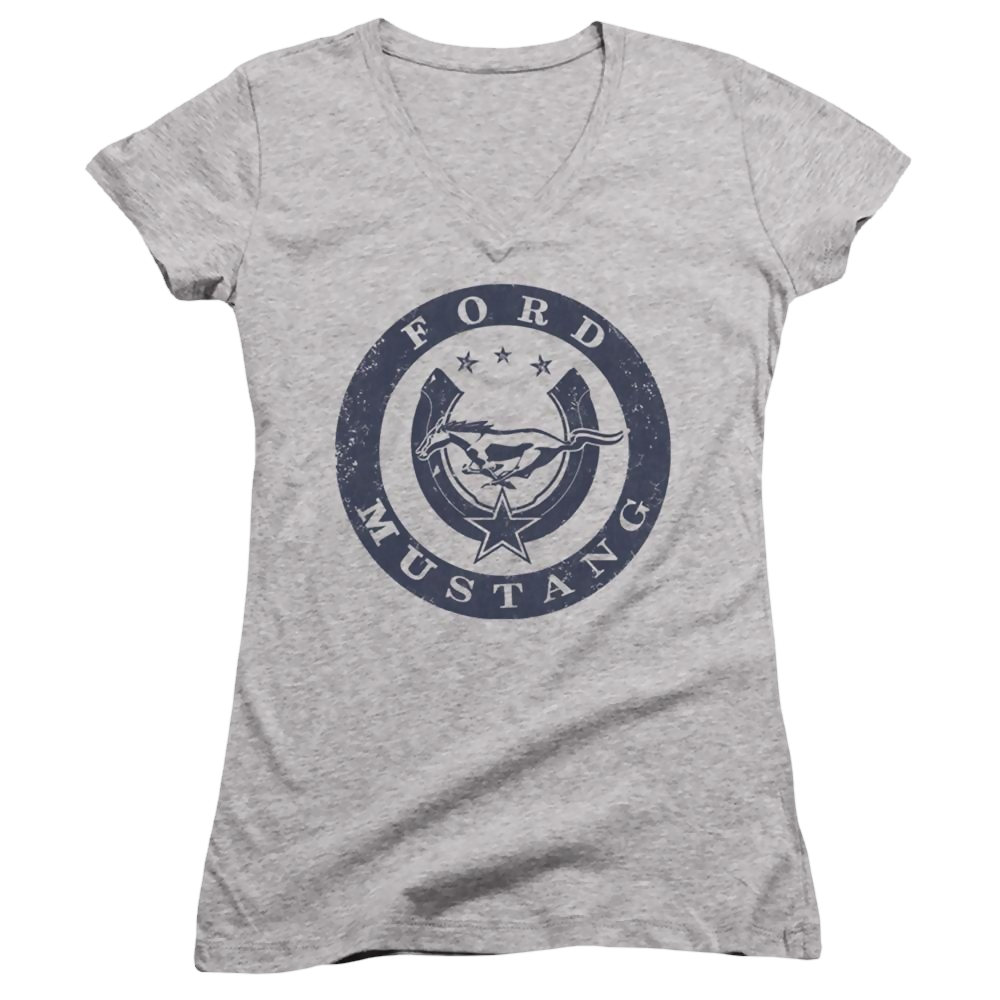 Ford Lucky Ford Mustang - Juniors V-Neck T-Shirt Juniors V-Neck T-Shirt Ford   
