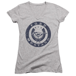 Ford Lucky Ford Mustang - Juniors V-Neck T-Shirt Juniors V-Neck T-Shirt Ford   